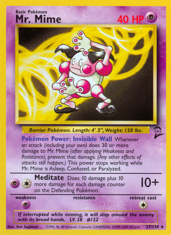 Controleer Nu De Waarde Van Je Mr Mime Pokemon Kaart Uit De Base Set