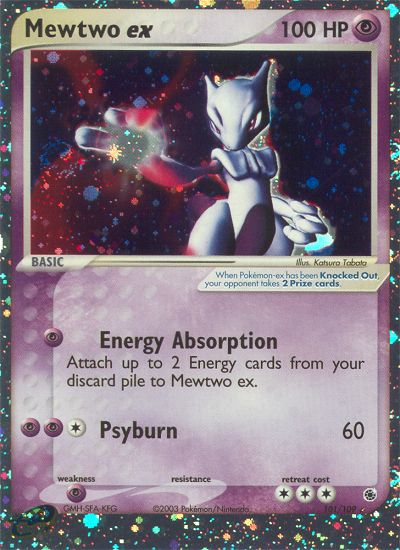 Check de actuele waarde van je Mewtwo ex Pokemon kaart uit de Ruby ...