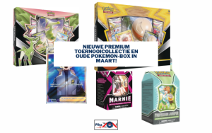 Nieuwe premium toernooicollectie en oude Pokemon-box in maart!