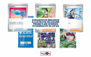 Koraidon en Miraidon Illustratie Zeldzame promo’s die worden uitgebracht in Japan