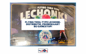Flying Tera-Type Lechonk-distributie, promokaart bij Gamestop!