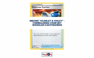 Nieuwe “Scarlet & Violet” – formulering voor het wisselen van Pokemon