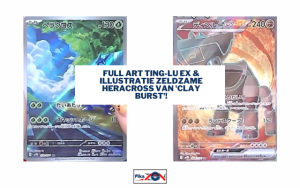 Full Art Ting-Lu ex & Illustratie Zeldzame Heracross van ‘Clay Burst’!