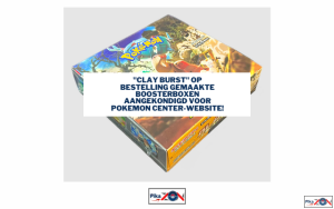 “Clay Burst” op bestelling gemaakte boosterboxen aangekondigd voor Pokemon Center-website!