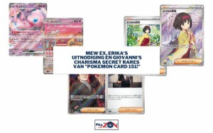 Mew ex, Erika’s uitnodiging en Giovanni’s Charisma Secret Rares van “Pokemon Card 151!”